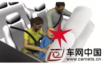 孩童被妈妈抱坐副驾 遇车祸安全气囊弹出致重伤