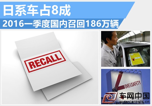 2016年国内汽车召回数量猛增 日系车企占比近80%
