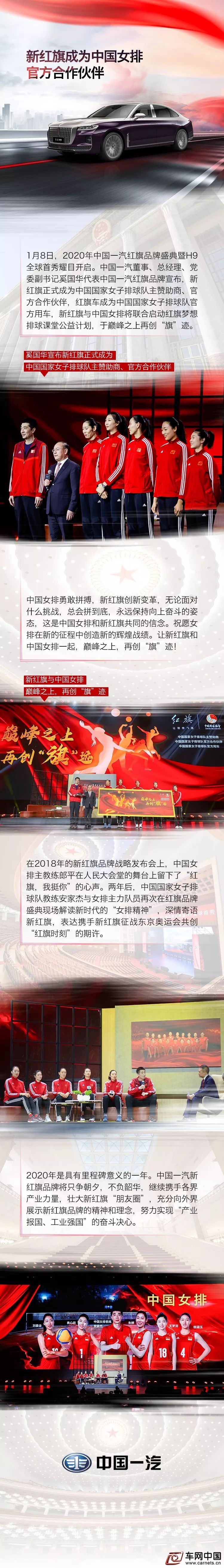 新红旗成为中国女排官方合作伙伴 